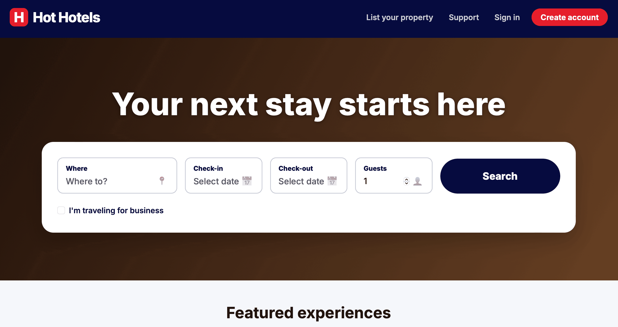 Hot Hotels — Full-Stack Booking Platform