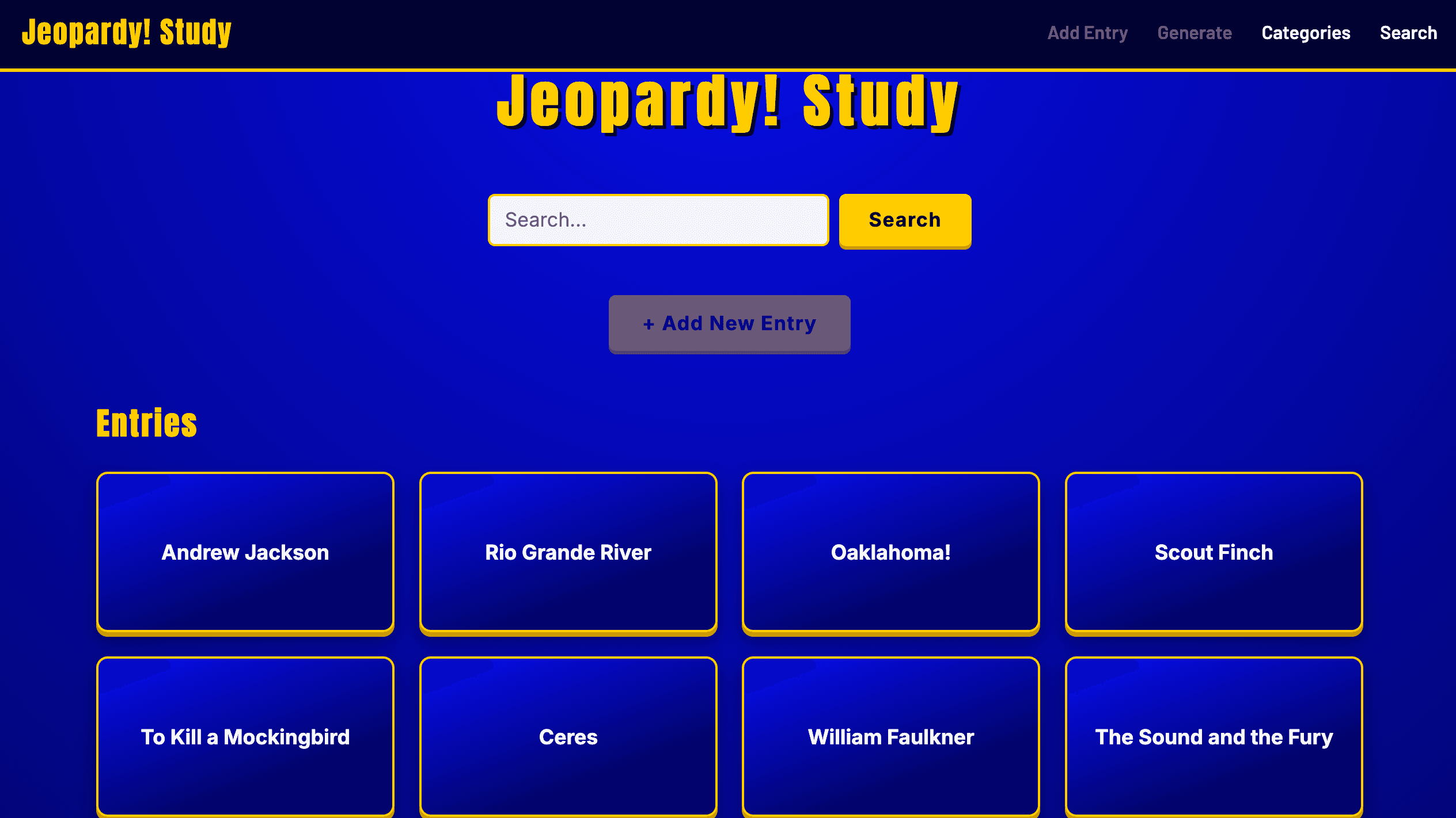 Jeopardy Study — AI-Assisted Trivia Wiki